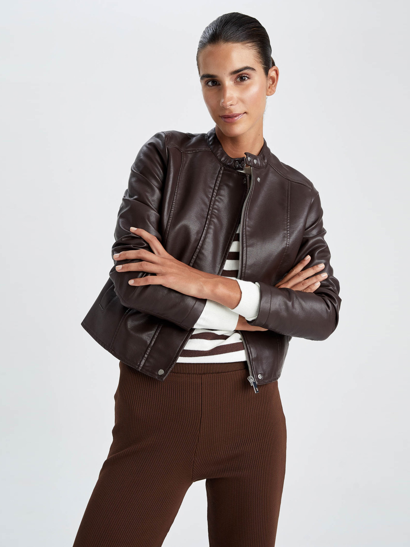 Куртка кожаная DeFacto модель Y7156AZ-BN278 Фото