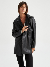 Шкіряна куртка DeFacto модель Y7173AZ-BK27 Фото