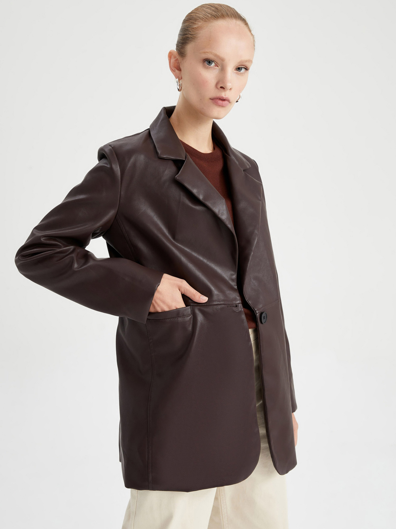 Куртка кожаная DeFacto модель Y7173AZ-BN298 Фото