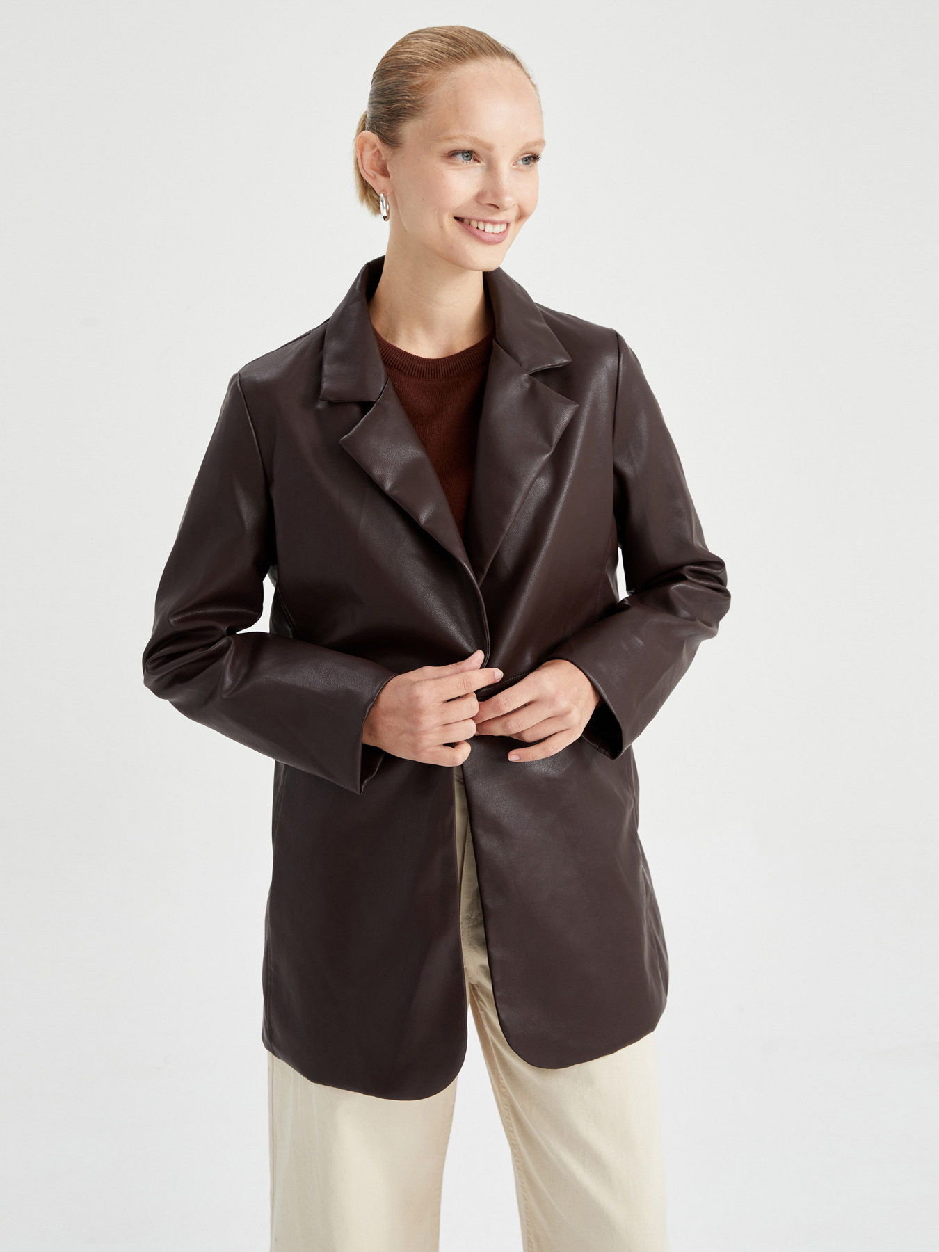 Куртка кожаная DeFacto модель Y7173AZ-BN298 Фото