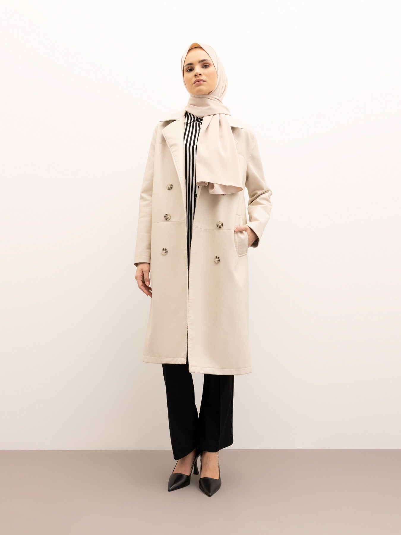 Тренч DeFacto Модель Y7178AZ-BG144 Фото