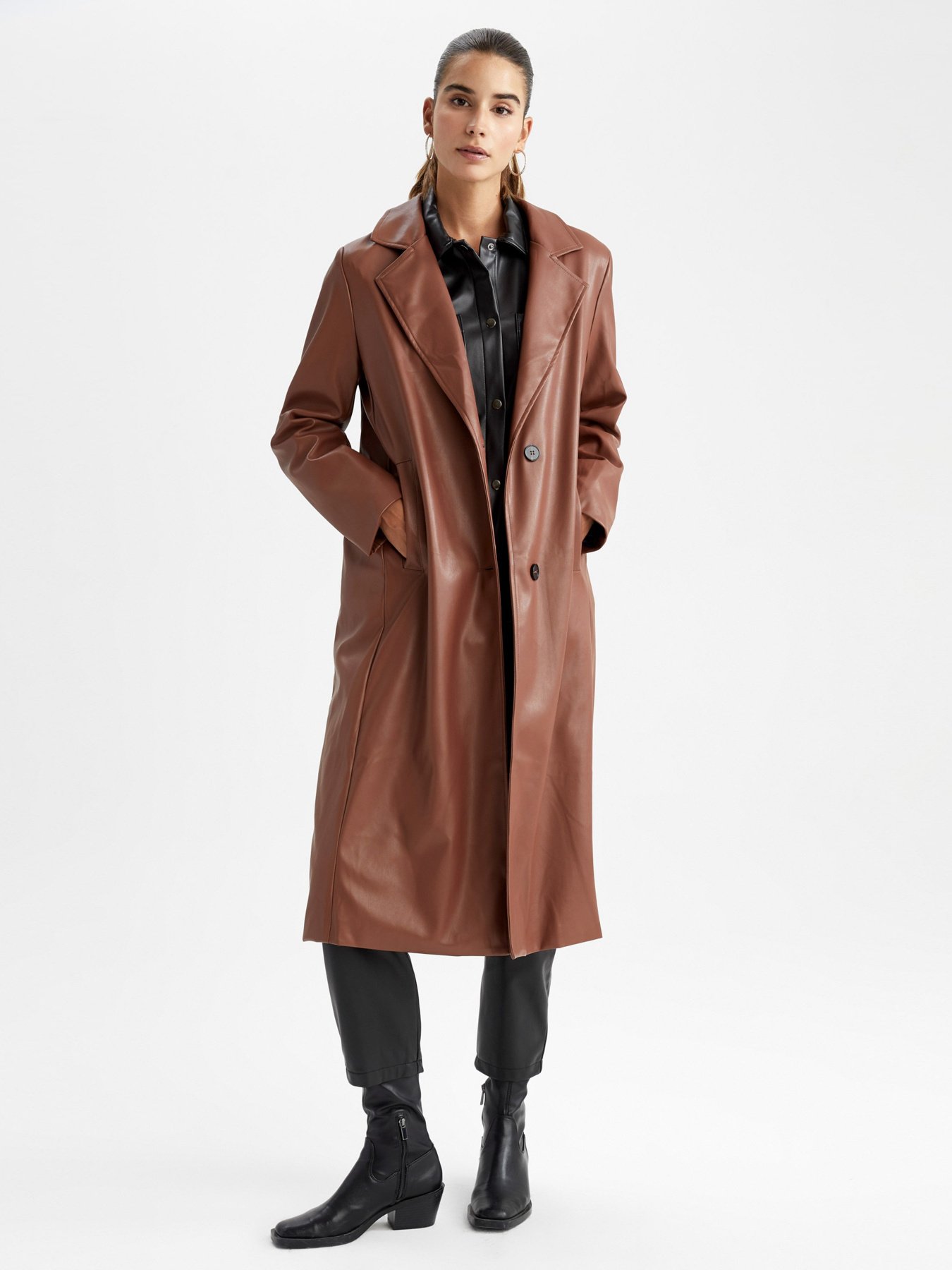 Тренч DeFacto Модель Y7179AZ-BN278 Фото