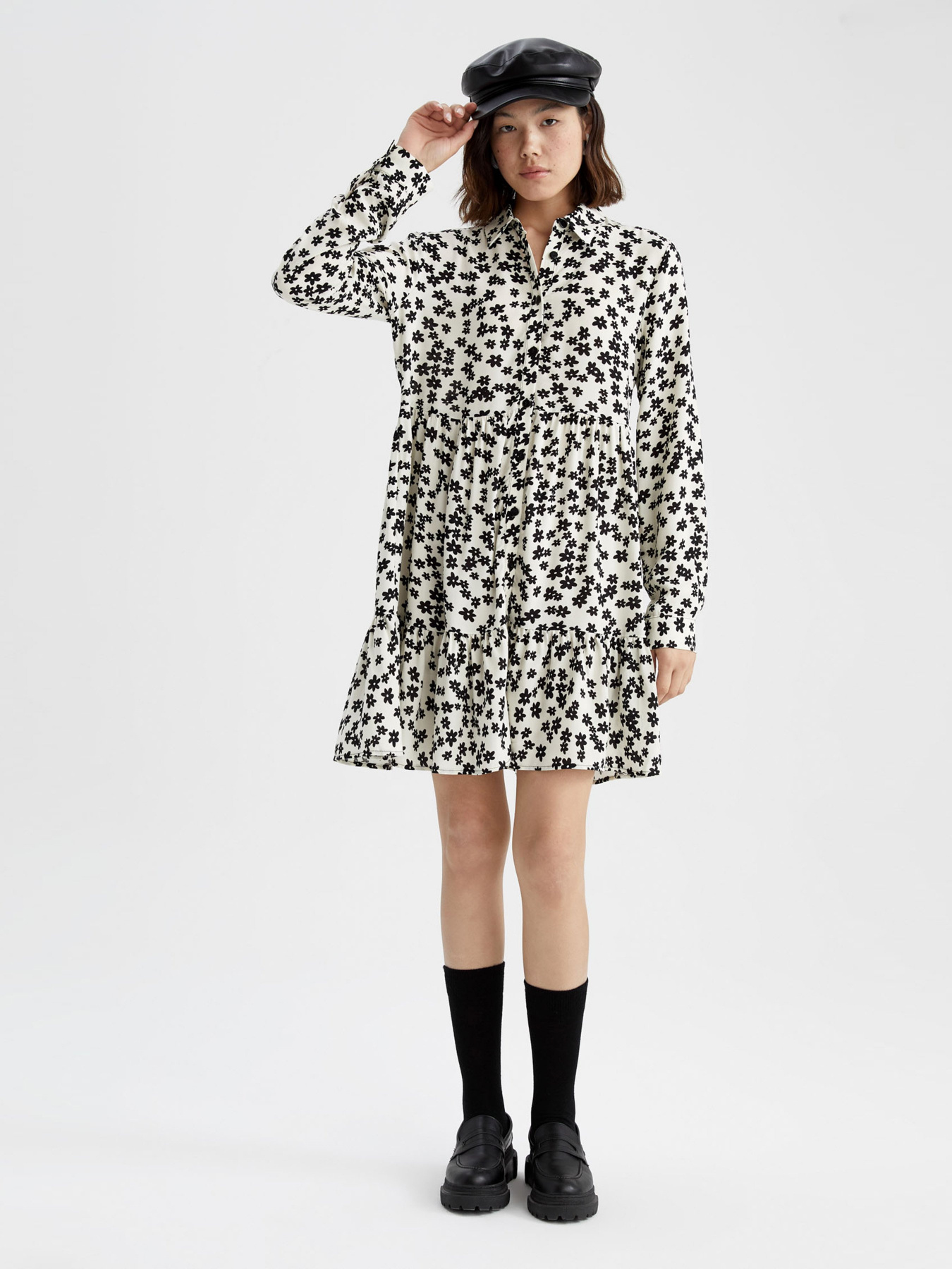 Платье мини DeFacto модель Z2447AZ-BG285 Фото