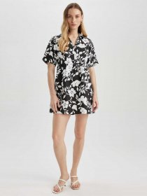 Платье мини DeFacto модель Z7663AZ-BK81 Фото