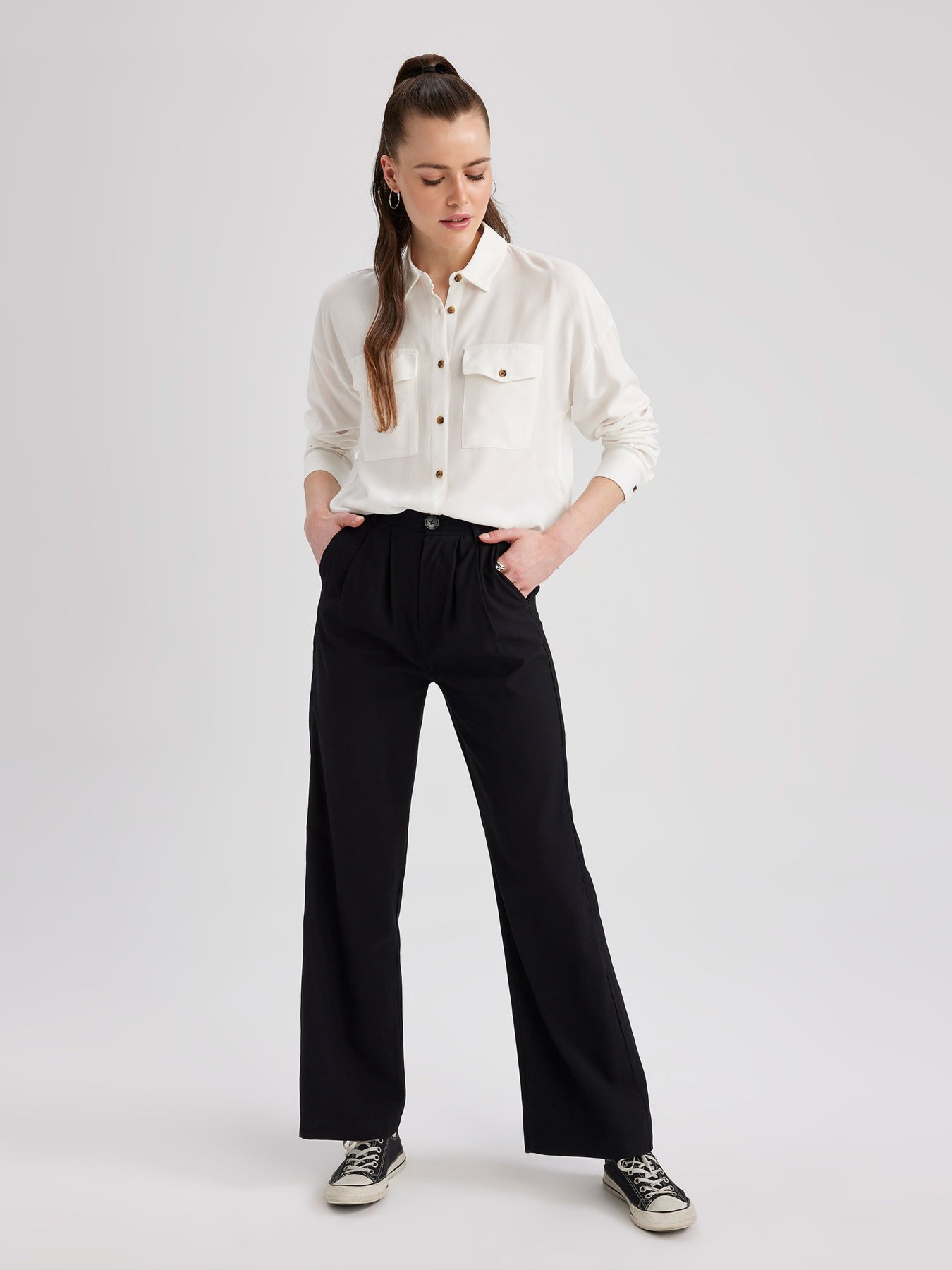 Повсякденні штани DeFacto модель T5417AZ-BK27 Фото