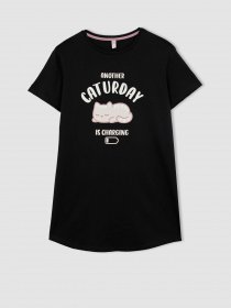 Сукня-футболка DeFacto модель Z9689AZ-BK27 Сукня-футболка DeFacto модель Z9689AZ-BK27 Фото