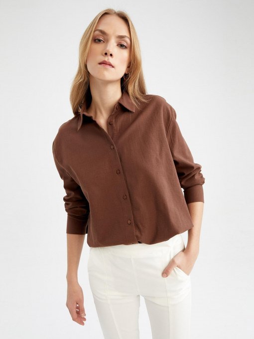 Рубашка повседневная DeFacto модель V2521AZ-BN318 Фото