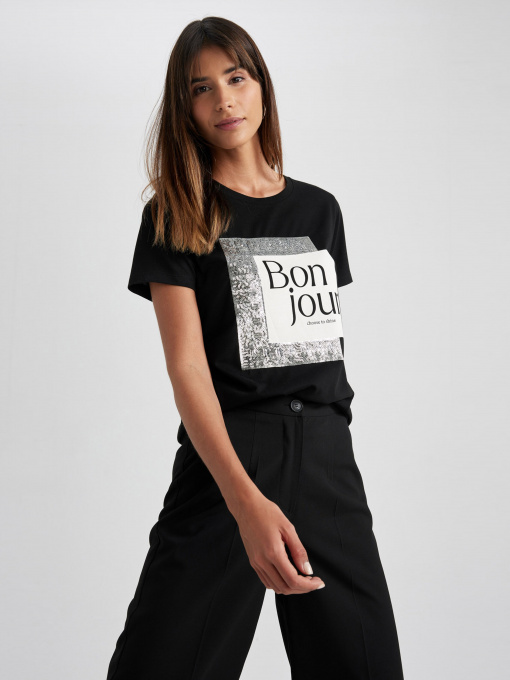 Футболка DeFacto модель Z9070AZ-BK81 Фото