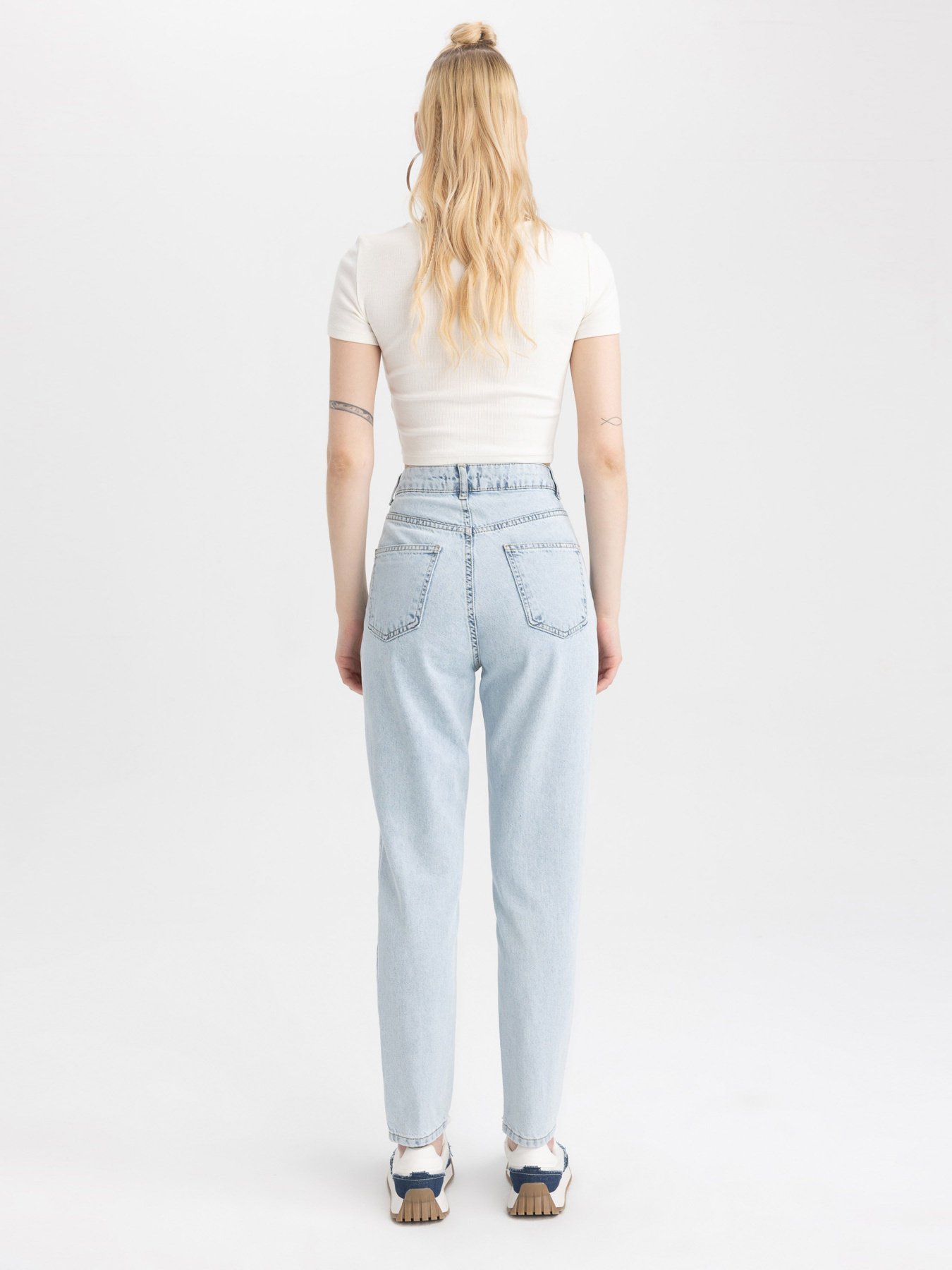 Джинси мом DeFacto модель A3476AX-NM39 Джинси мом DeFacto модель A3476AX-NM39 Фото