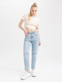 Джинси мом DeFacto модель A3475AX-NM39 Фото