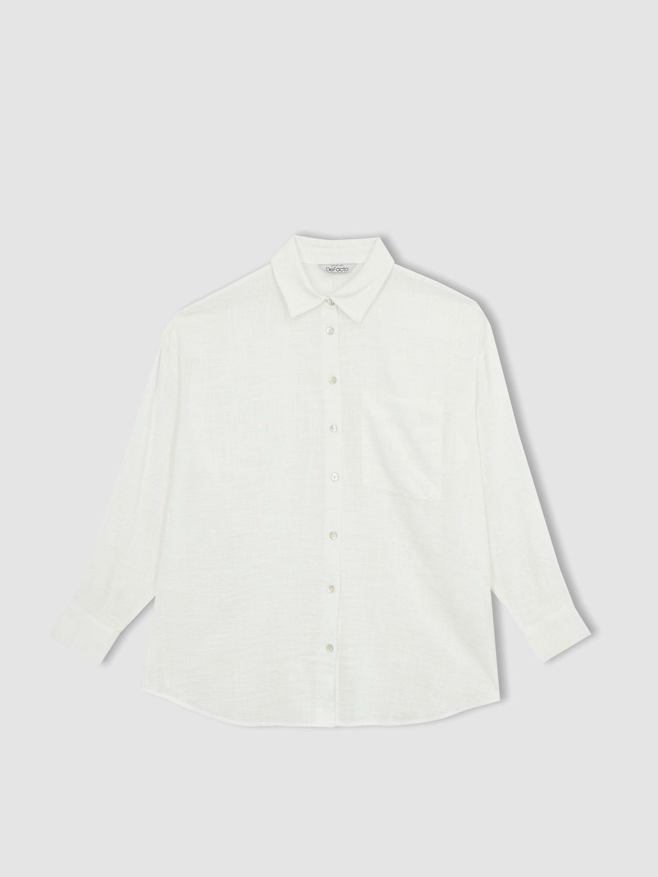 Сорочка повсякденна DeFacto модель X2232AZ-WT34 Фото