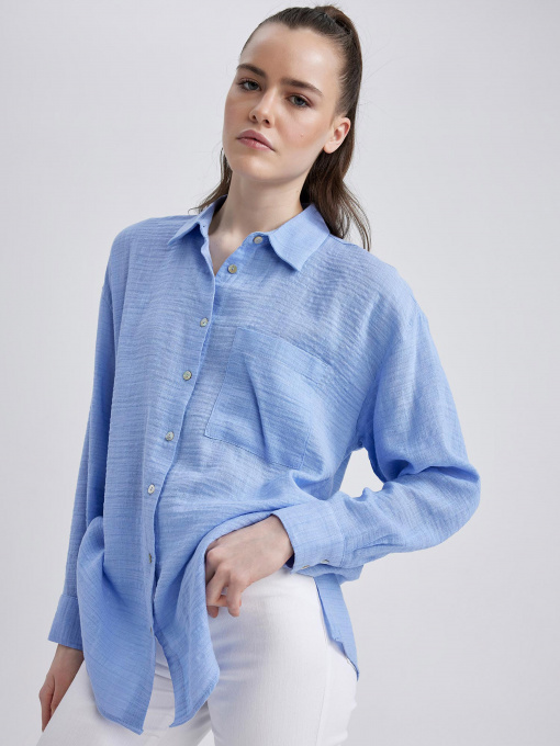 Рубашка повседневная DeFacto модель X2232AZ-BE553 Фото