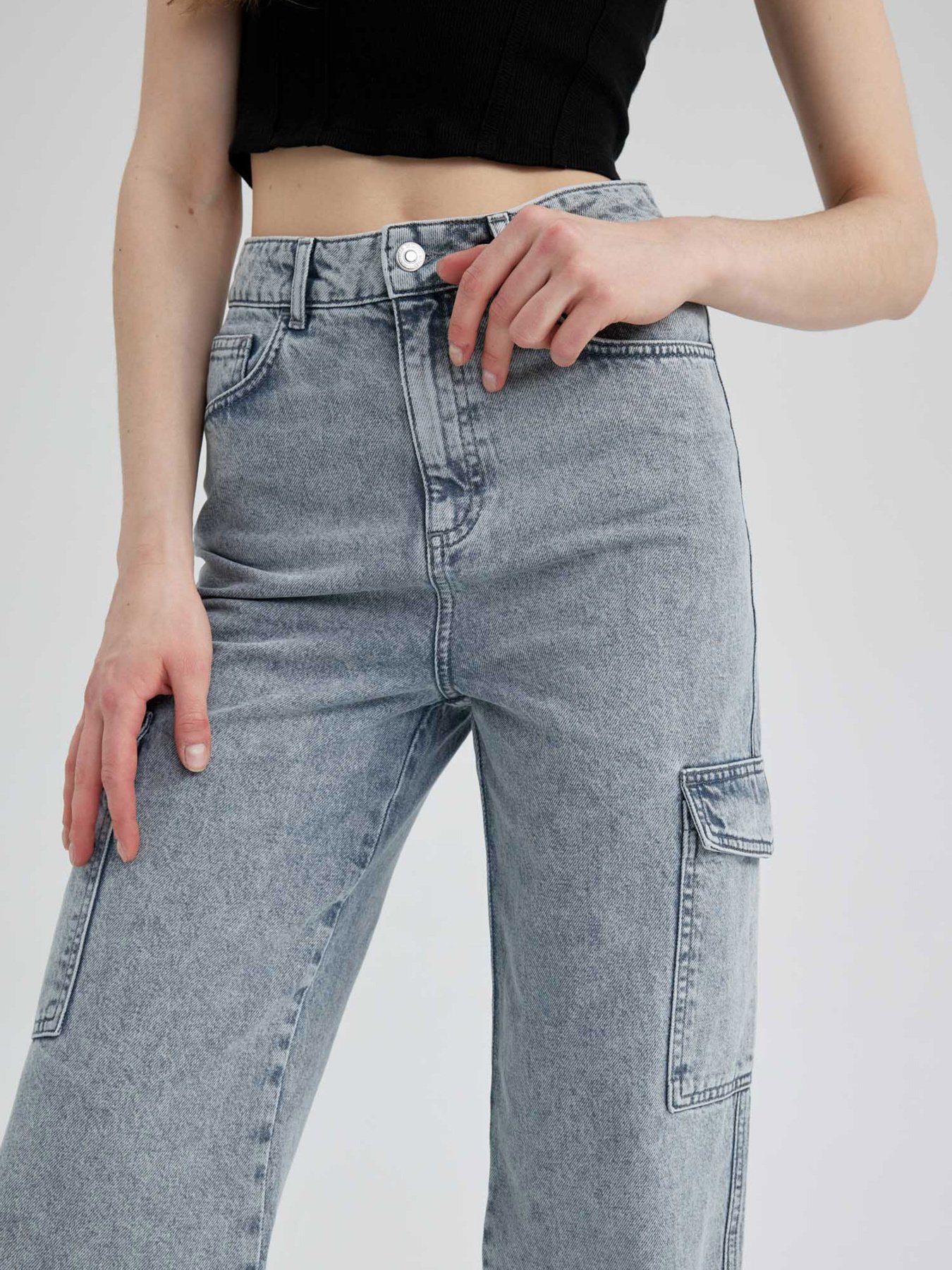 Прямые джинсы DeFacto модель A0739AX-NM39 Фото