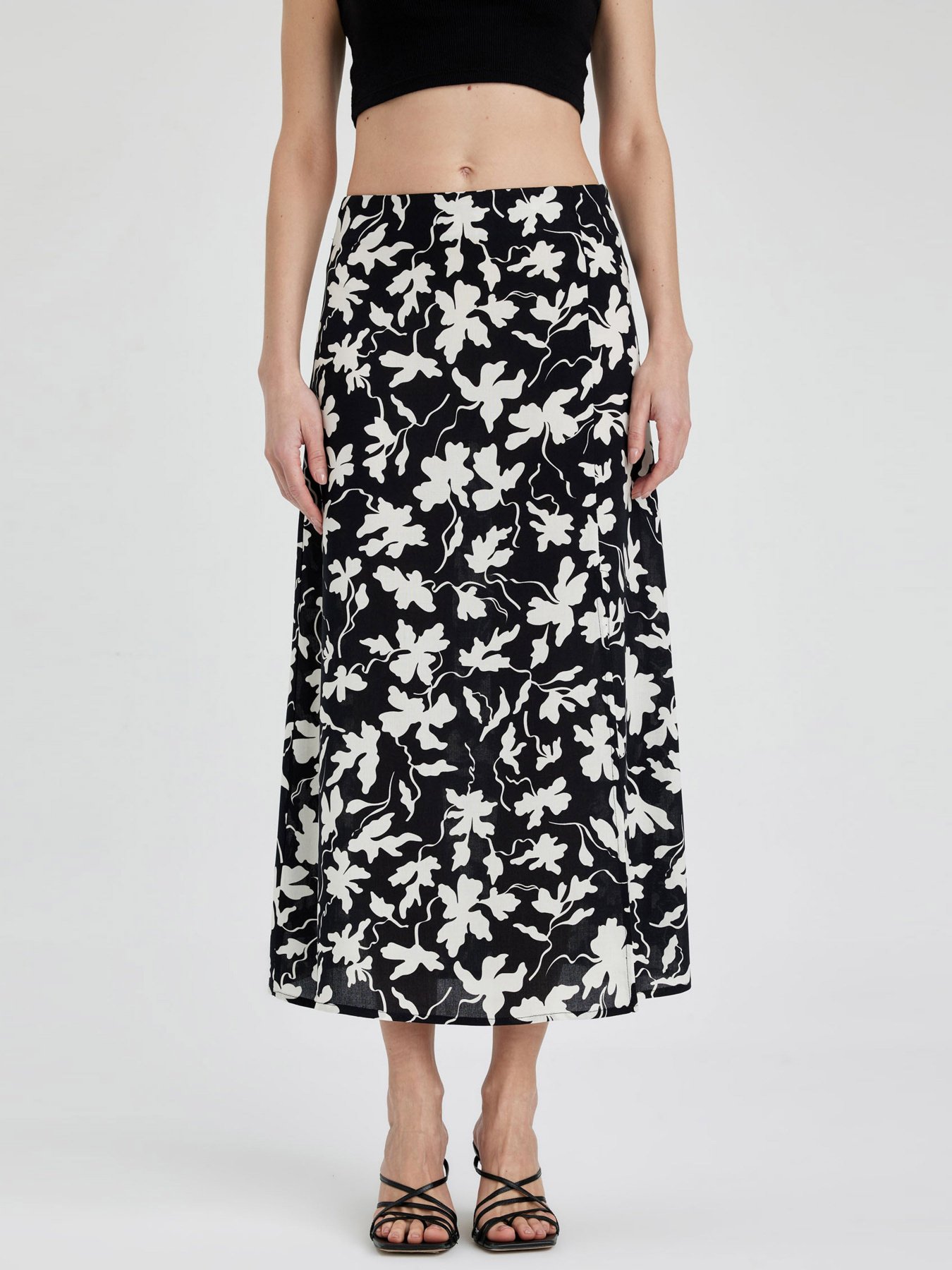 Спідниця міді DeFacto модель X6692AZ-BK27 Фото