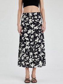 Спідниця міді DeFacto модель X6692AZ-BK27 Фото