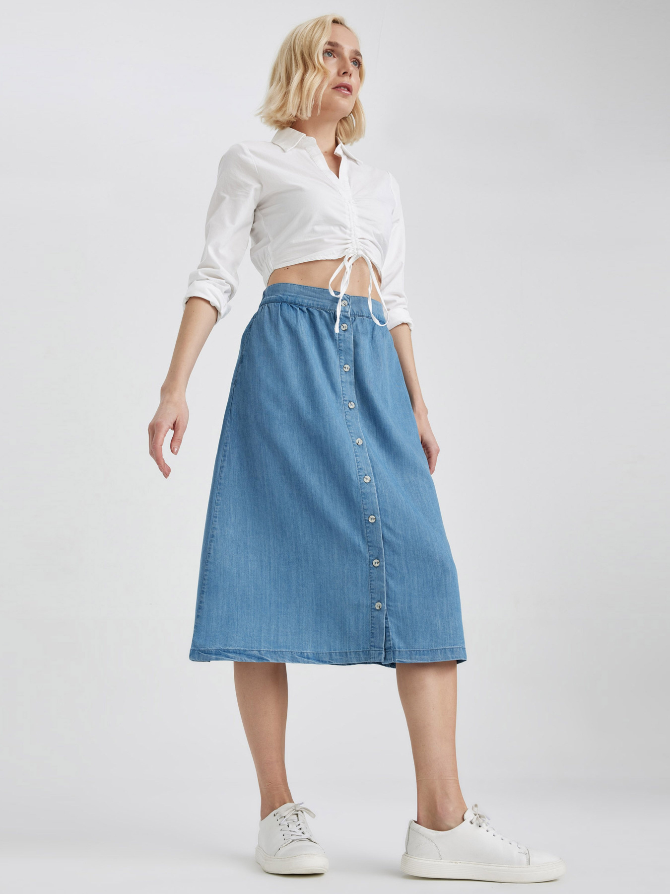 Спідниця міді DeFacto модель Z1722AZ-NM28 Фото