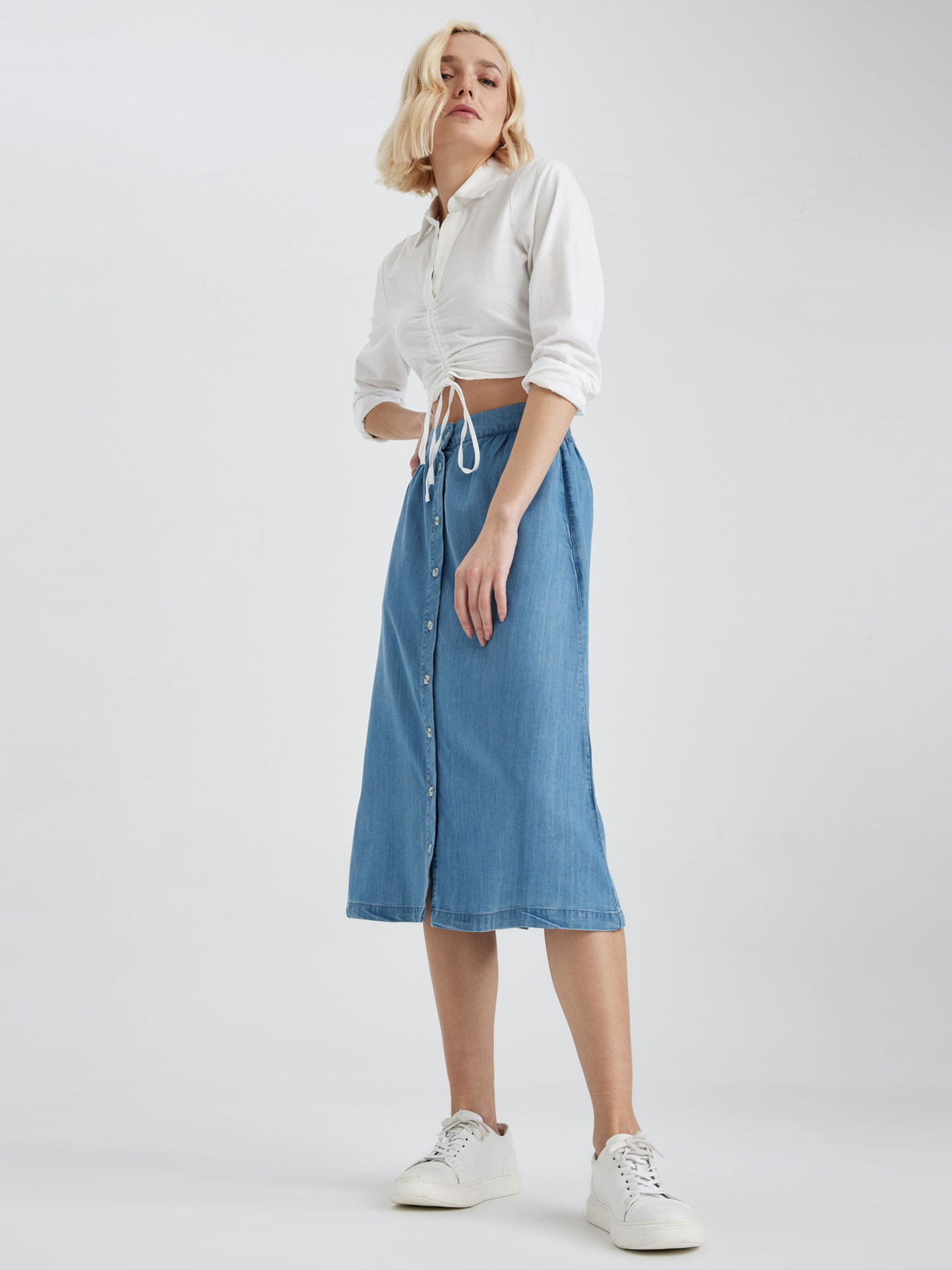 Спідниця міді DeFacto модель Z1722AZ-NM28 Фото