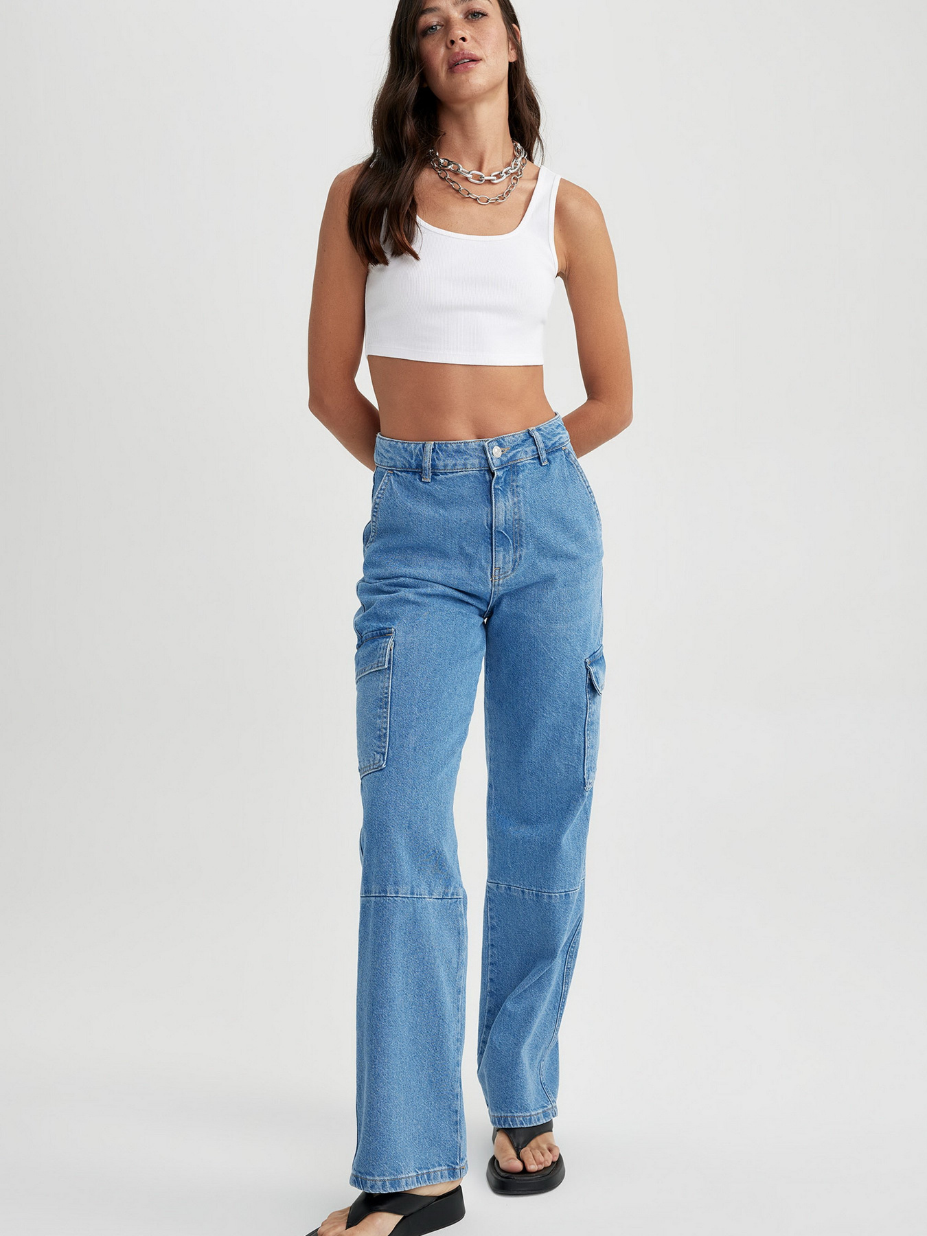 Прямі джинси DeFacto модель A5149AX-NM28 Фото