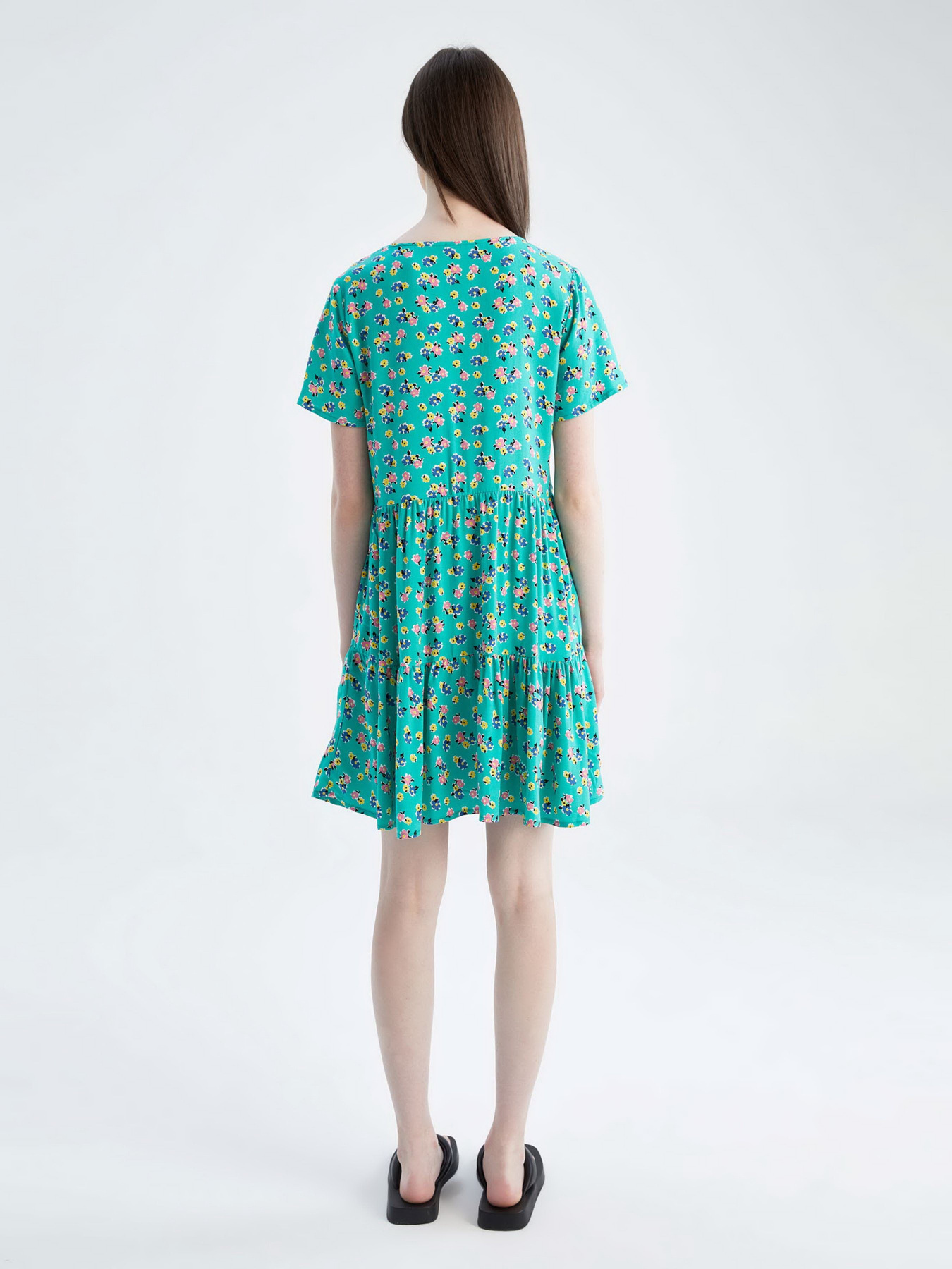 Сукня міні DeFacto модель T4046AZ-GN153 Сукня міні DeFacto модель T4046AZ-GN153 Фото