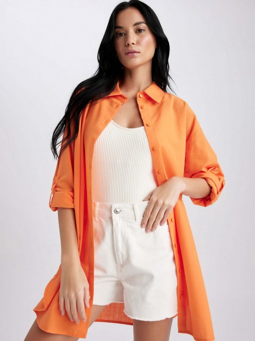 Сорочка повсякденна DeFacto модель W8241AZ-OG142 Фото