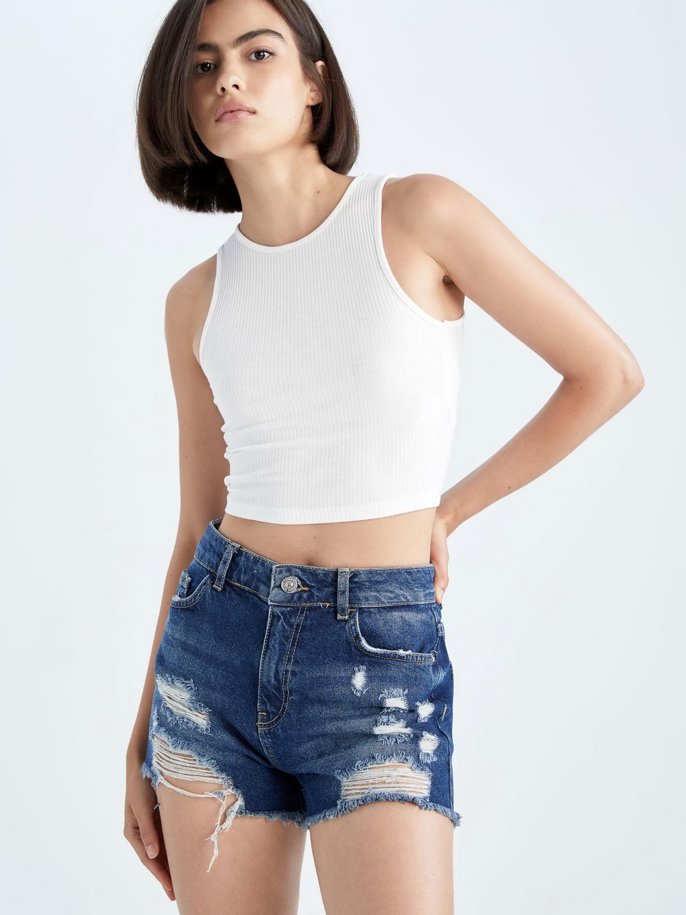 Шорти джинсові DeFacto модель Y0215AZ-NM34 Фото