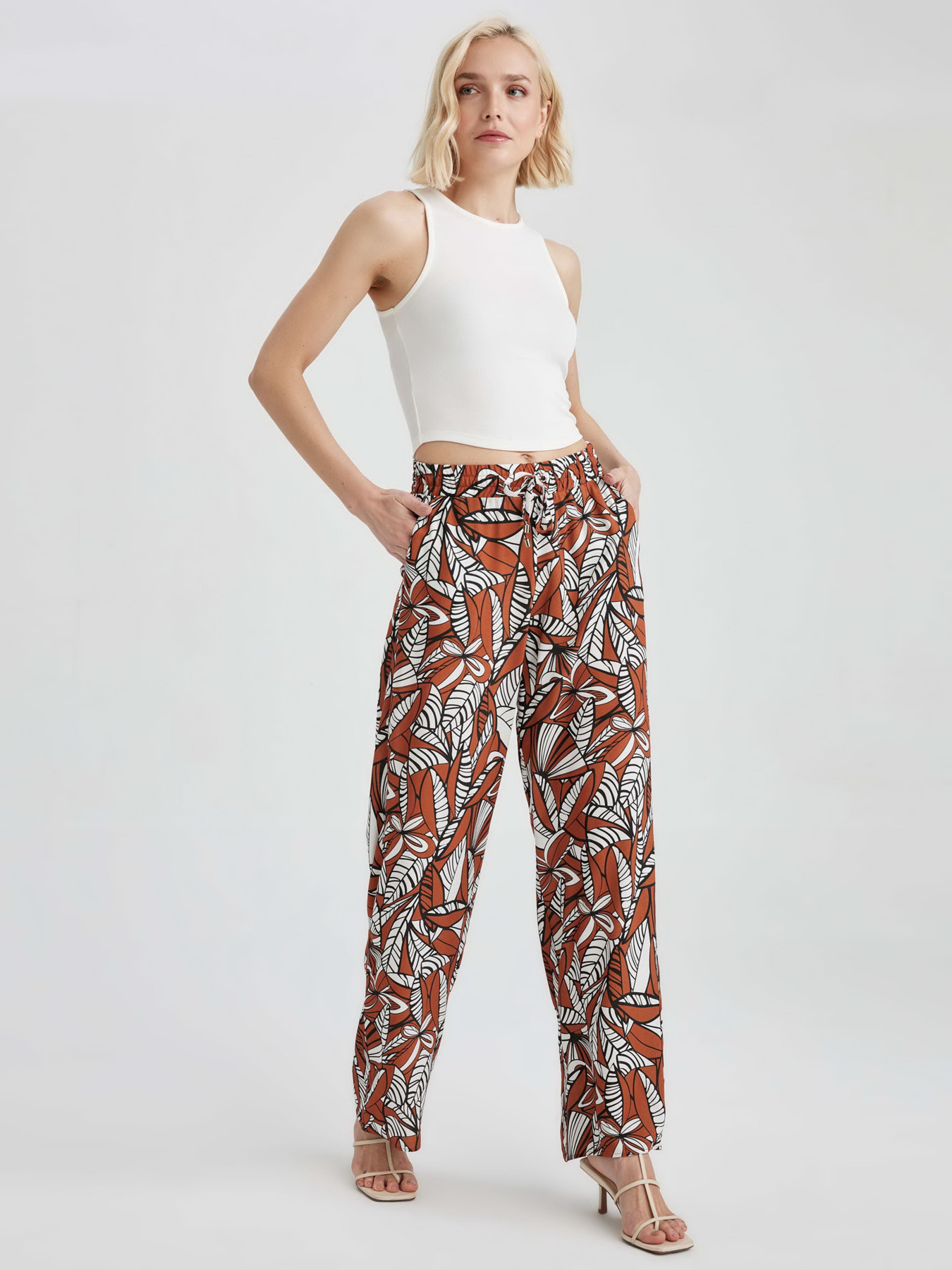 Штани палаццо DeFacto модель J8739AZ-OG344 Фото