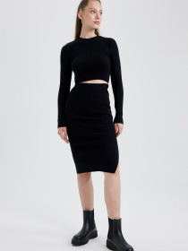 Спідниця міді DeFacto модель A2058AX-BK27 Фото