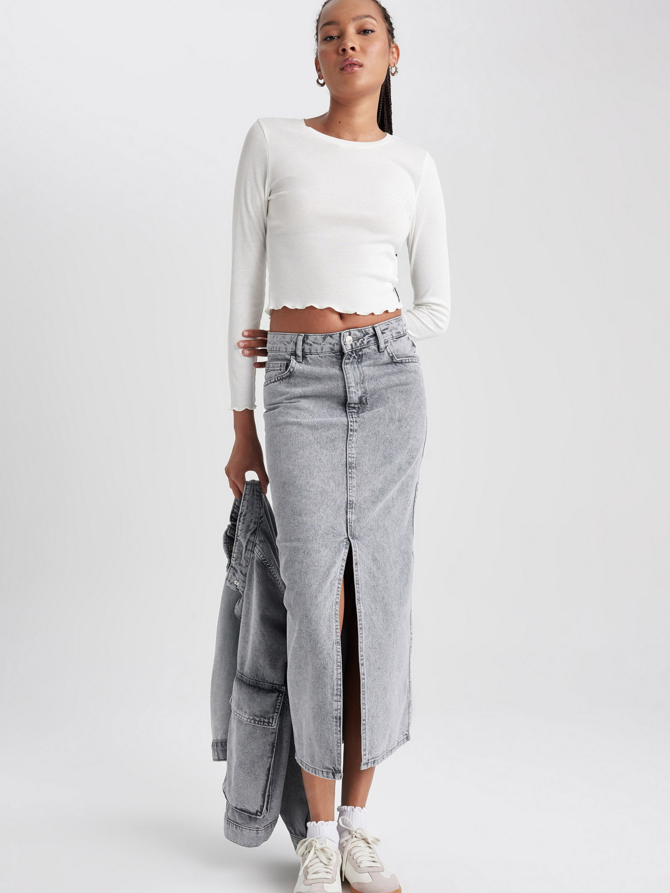 Джинсовая юбка DeFacto модель A9585AX-NM55 Фото