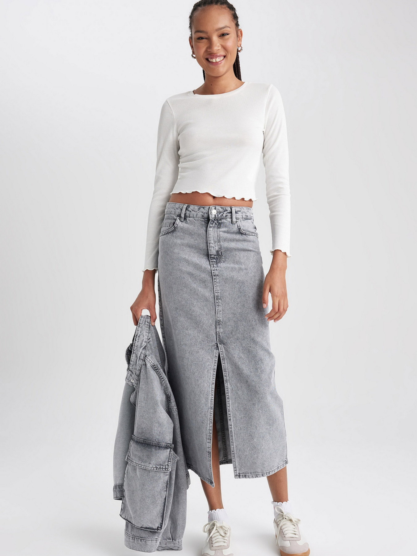 Джинсовая юбка DeFacto модель A9585AX-NM55 Фото