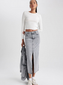 Джинсовая юбка DeFacto модель A9585AX-NM55 Фото