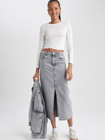 Джинсовая юбка DeFacto модель A9585AX-NM55 Фото