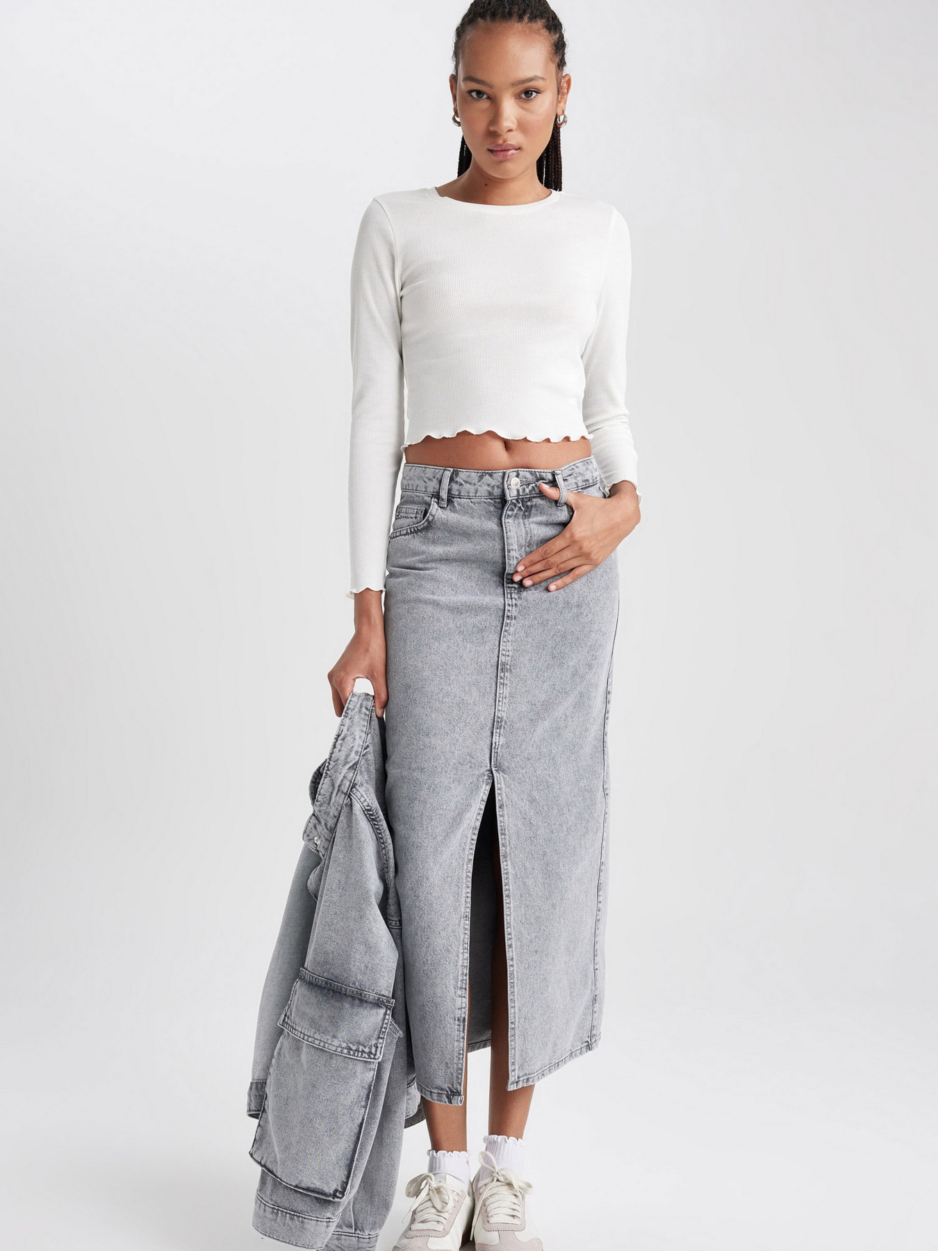 Джинсова спідниця DeFacto модель A9585AX-NM55 Фото