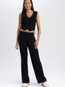 Брюки палаццо DeFacto модель B0786AX-BK27 Фото