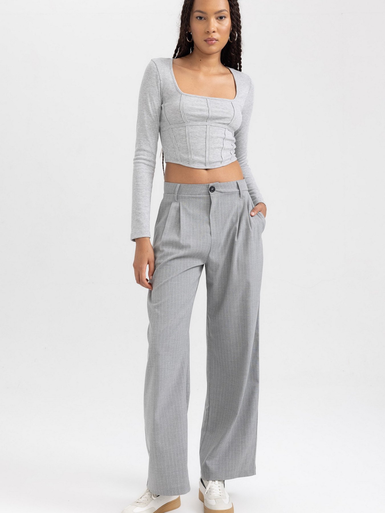 Лонгслів DeFacto модель B0909AX-GR28 Фото