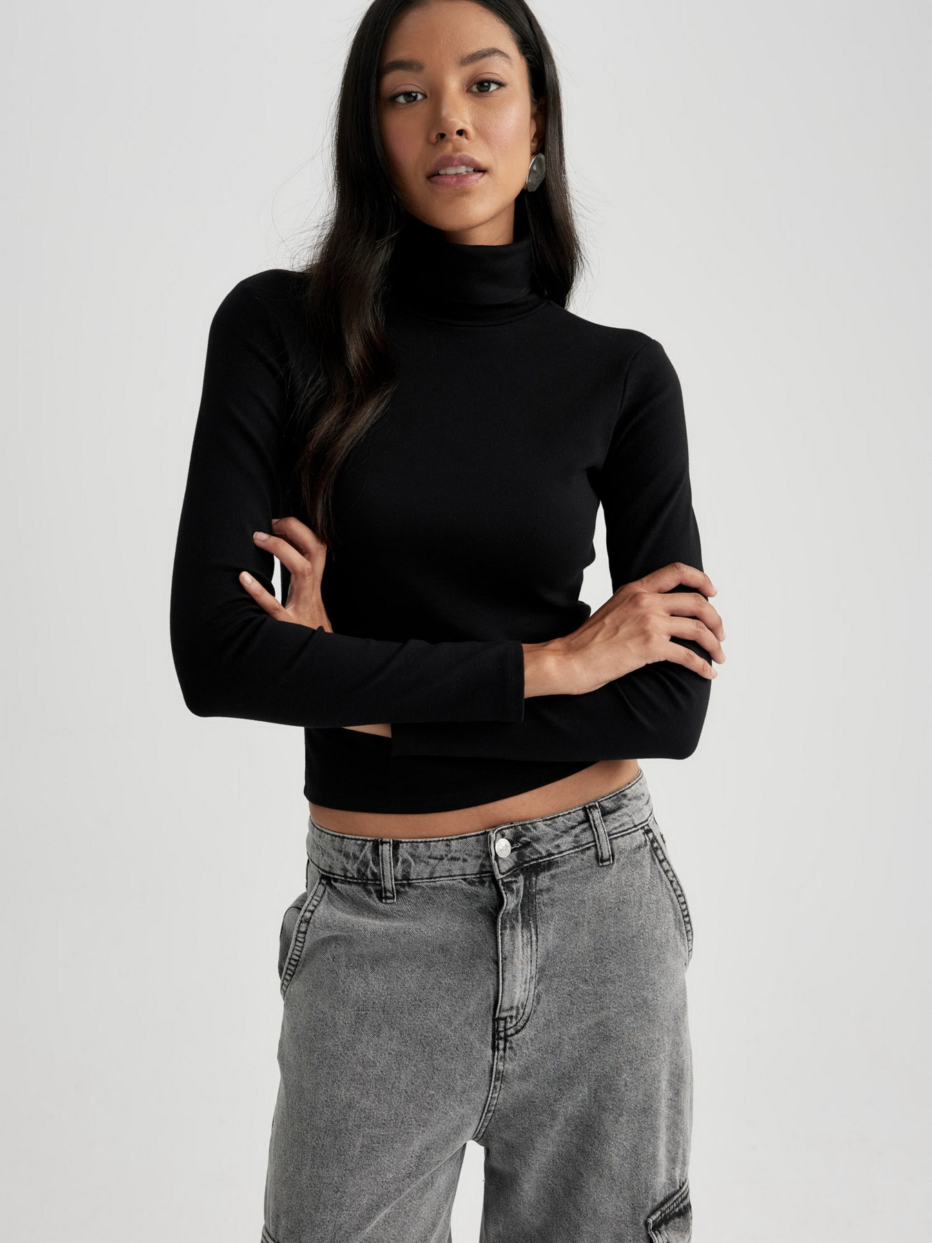 Лонгслів DeFacto модель B2062AX-BK81 Фото