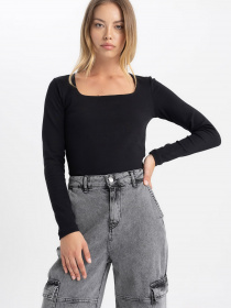 Лонгслив DeFacto модель B2067AX-BK81 Фото