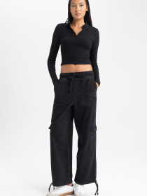 Лонгслів DeFacto модель B2125AX-BK81 Фото