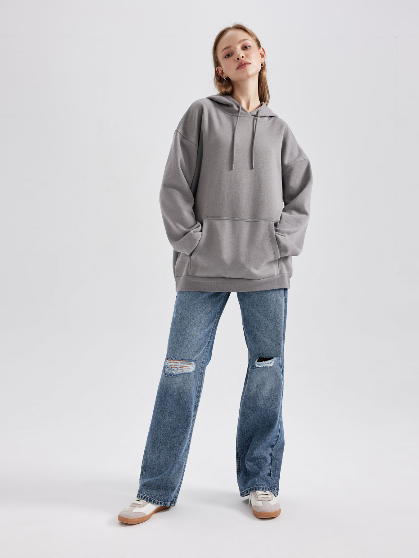 Худи DeFacto модель M3417AZ-GR453 Фото