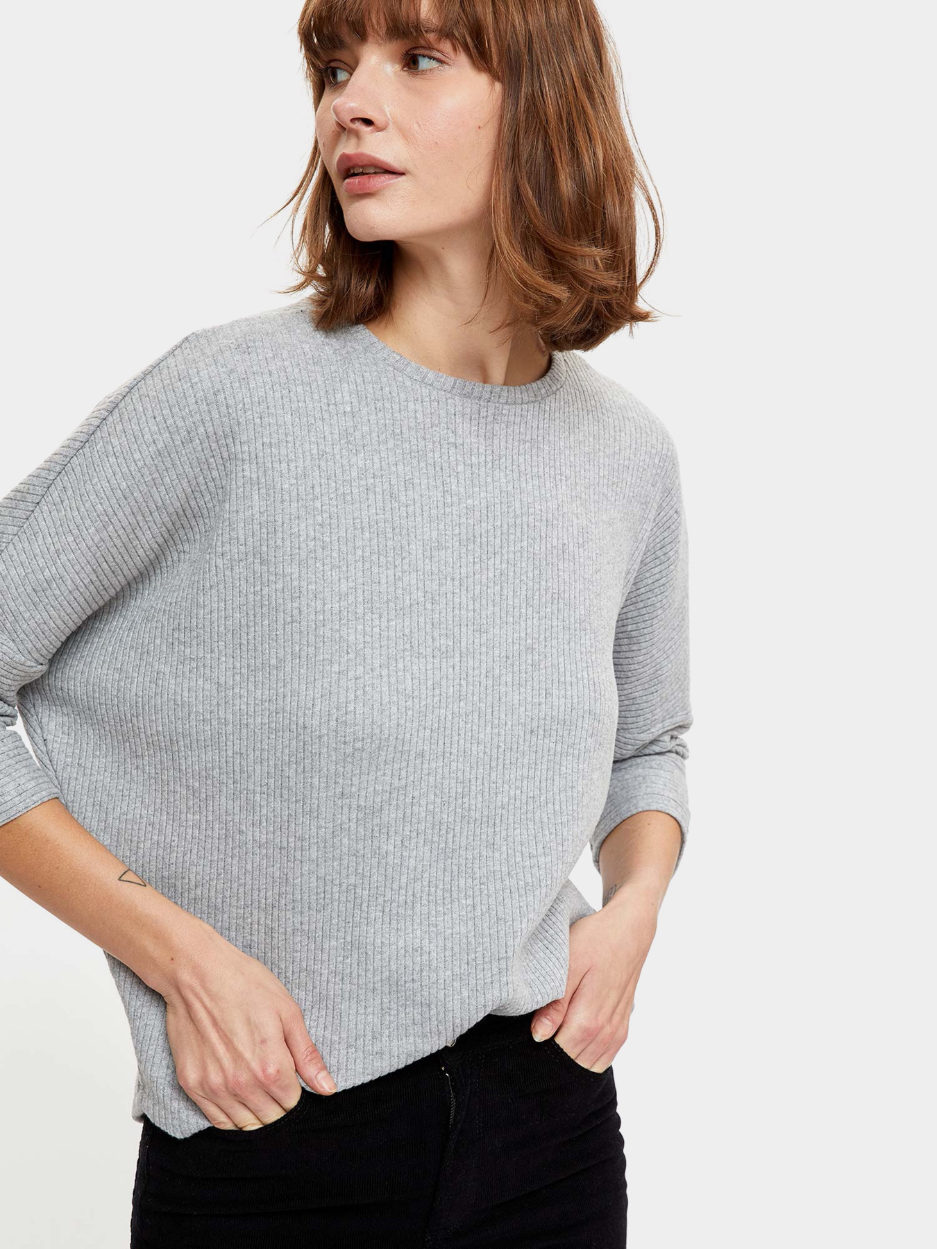 Пуловер DeFacto модель S7056AZ-GR210 Пуловер DeFacto модель S7056AZ-GR210 Фото