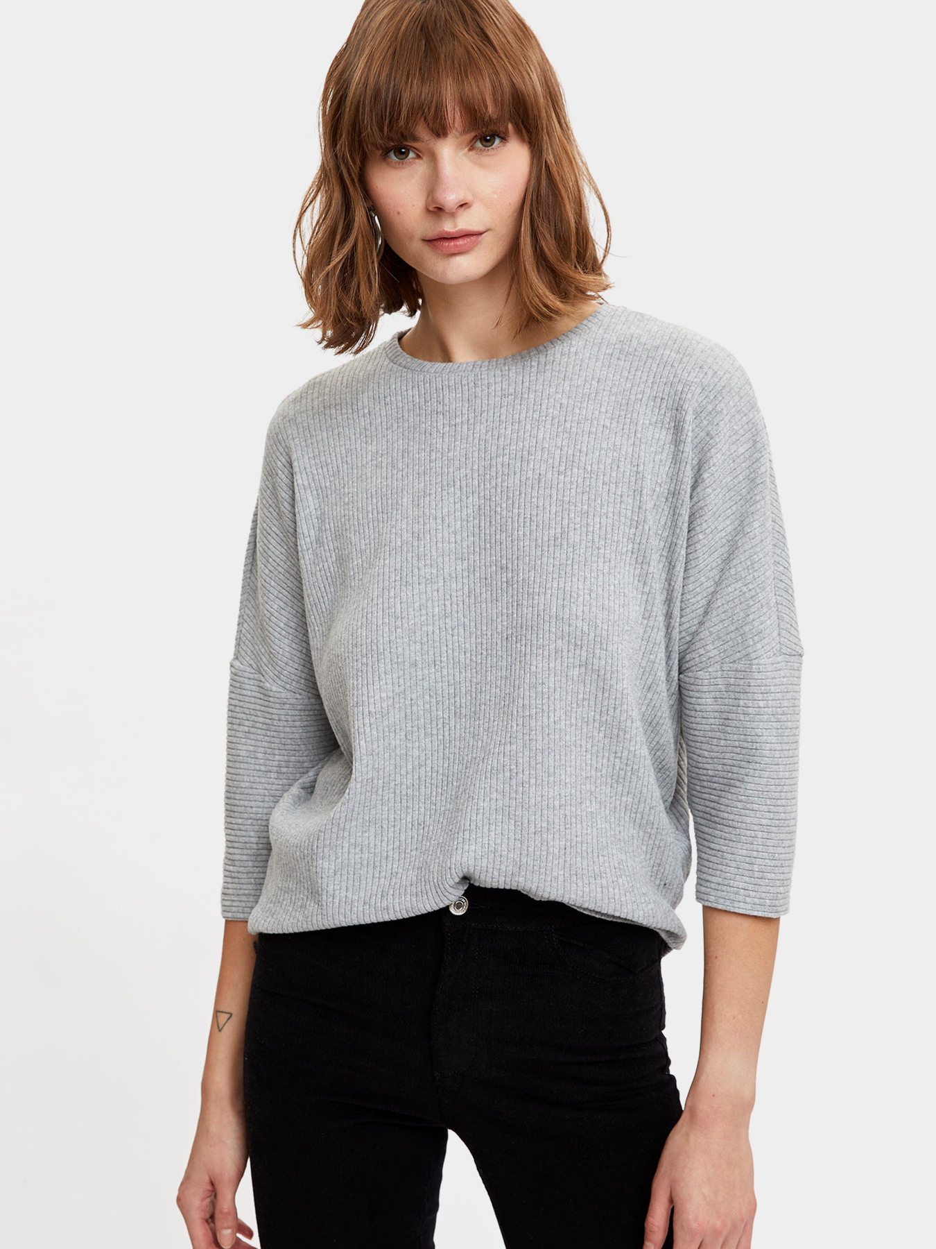 Пуловер DeFacto модель S7056AZ-GR210 Пуловер DeFacto модель S7056AZ-GR210 Фото