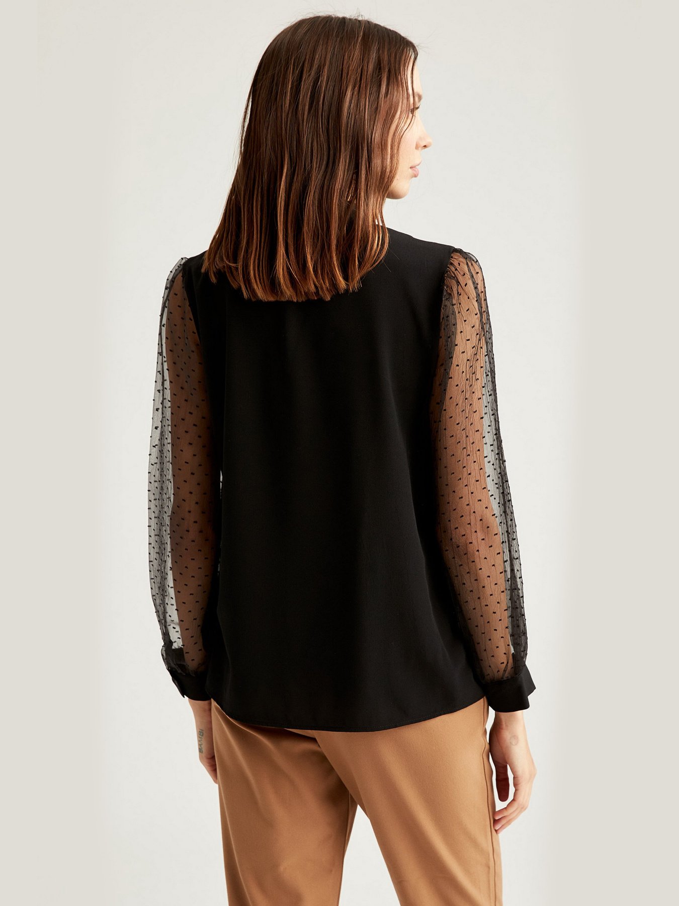 Блуза с длинным руквом DeFacto модель T1285AZ-BK27 Фото