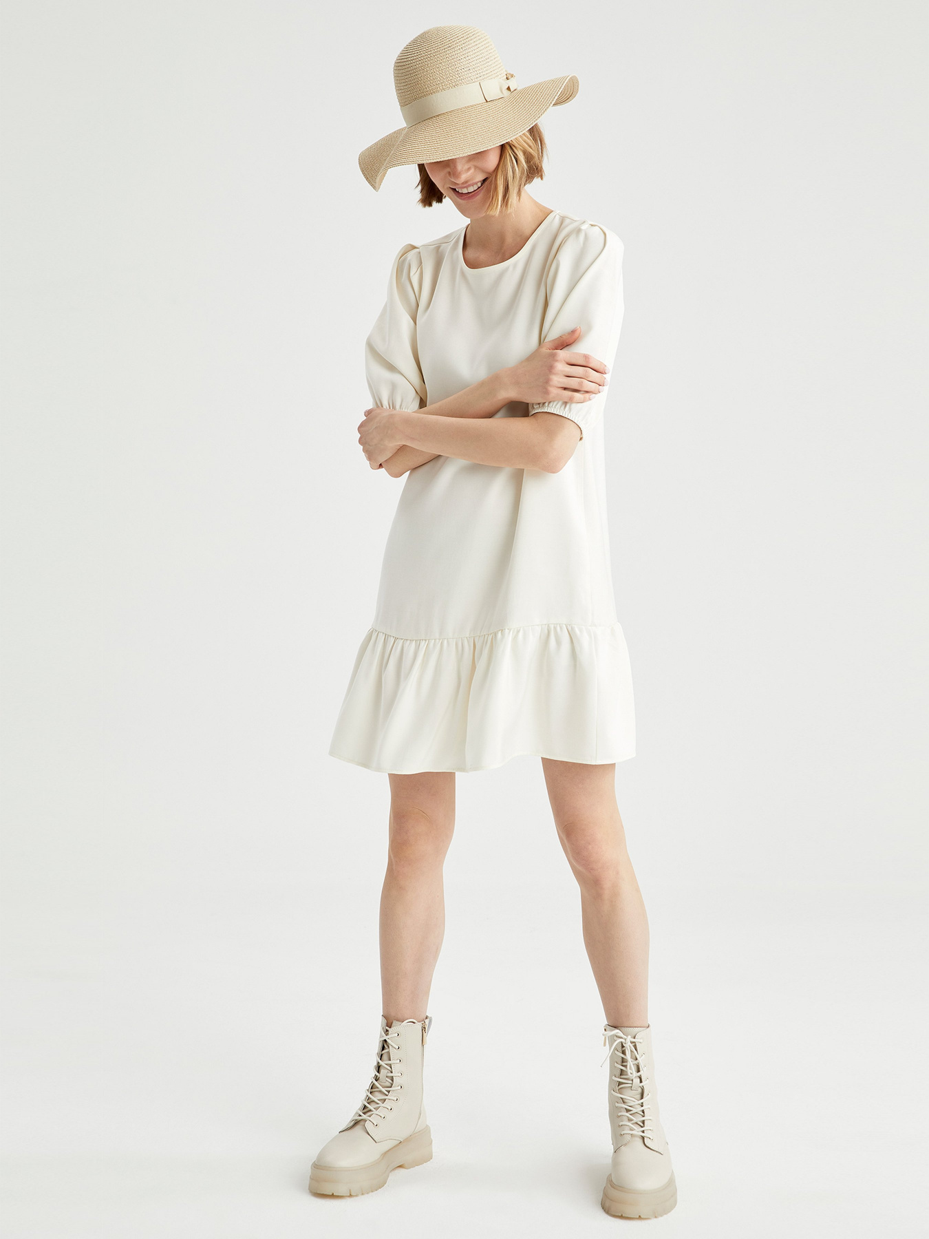 Платье мини DeFacto модель T8199AZ-WT32 Фото