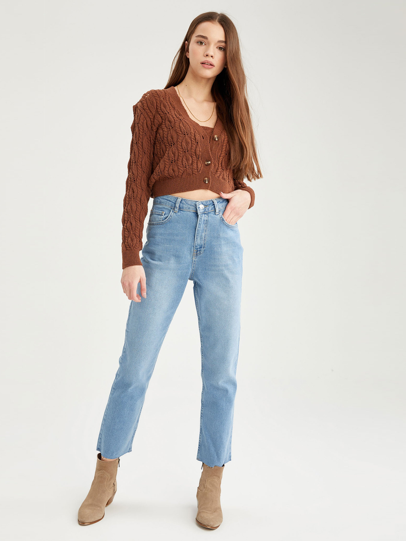 Прямі джинси DeFacto Straight модель T5920AZ-NM39 Фото