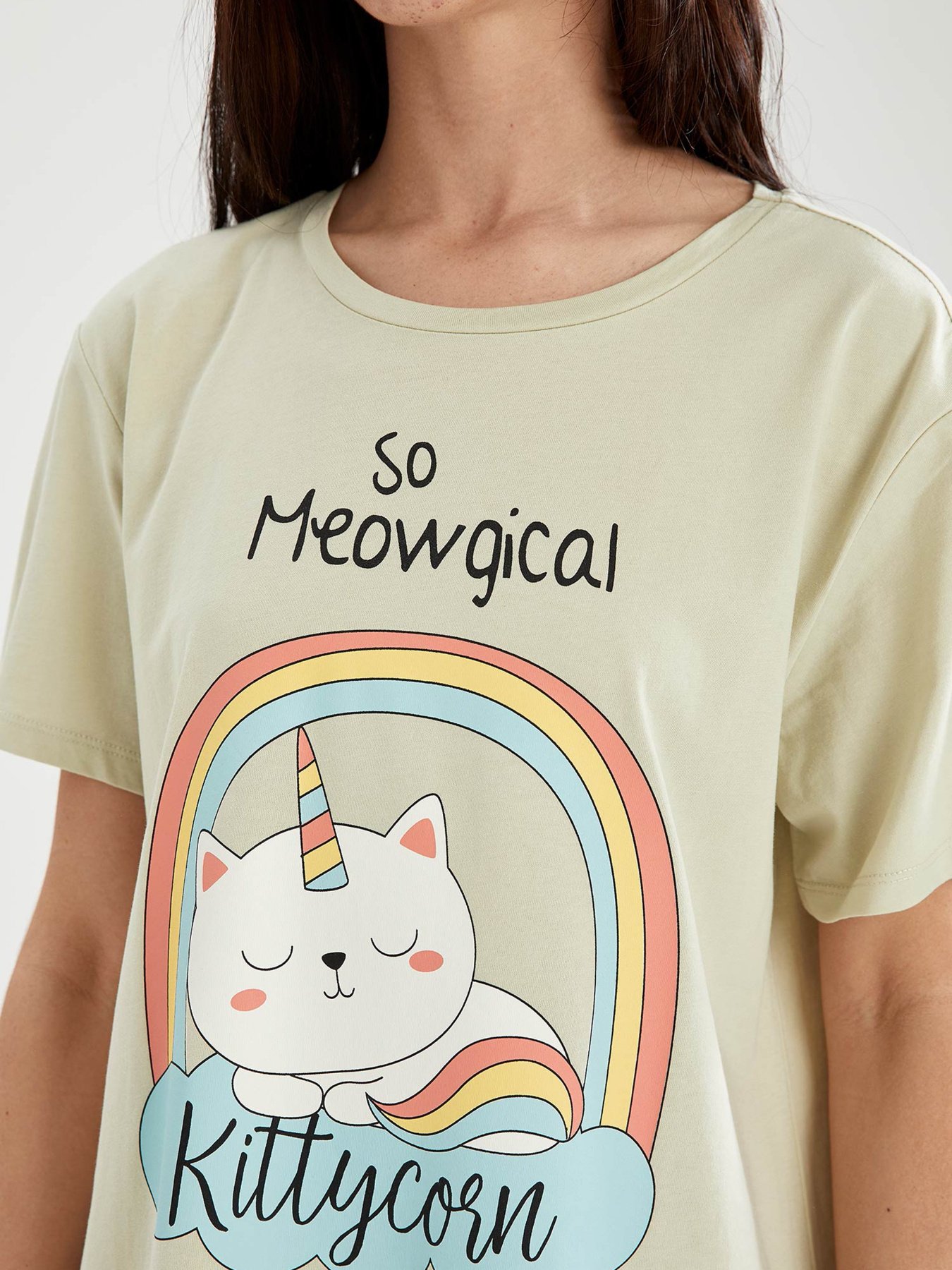 Нічна сорочка DeFacto модель T8205AZ-GN764 Фото