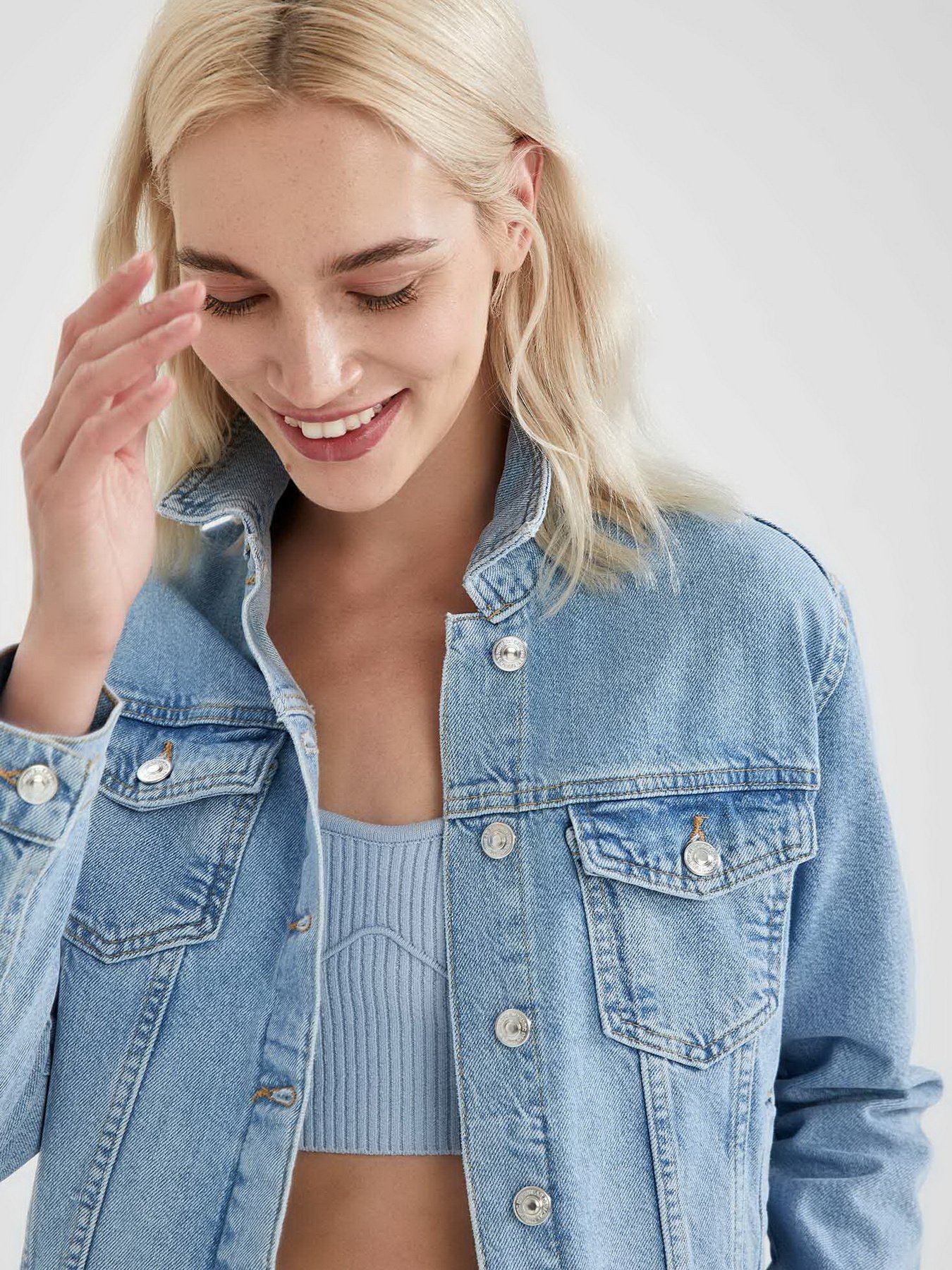 Джинсова куртка DeFacto модель U0466AZ-NM39 Фото