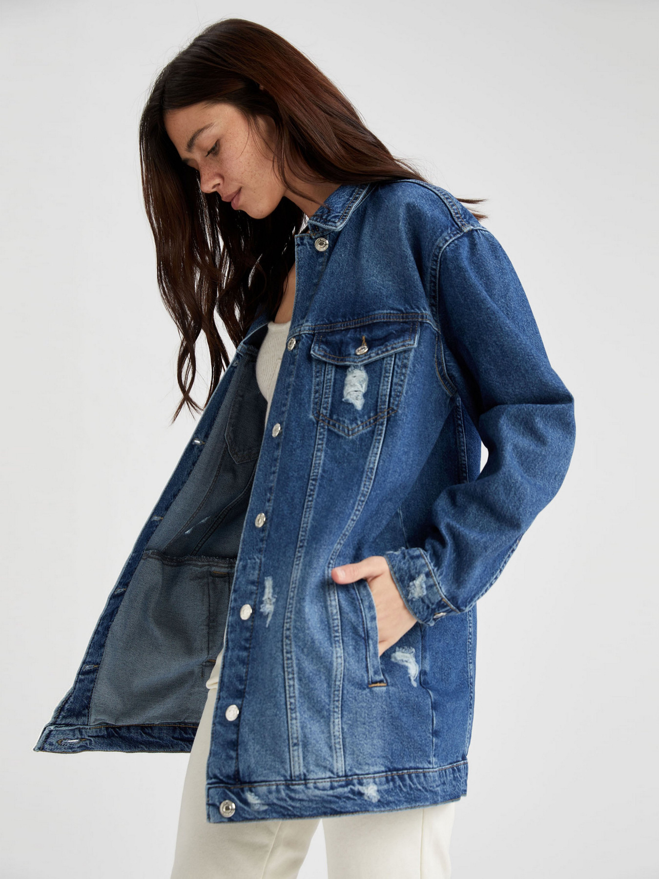 Джинсова куртка DeFacto модель U0468AZ-NM28 Фото