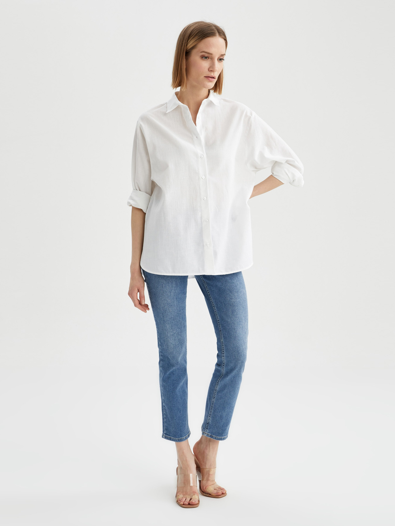 Сорочка повсякденна DeFacto модель U4926AZ-WT34 Фото