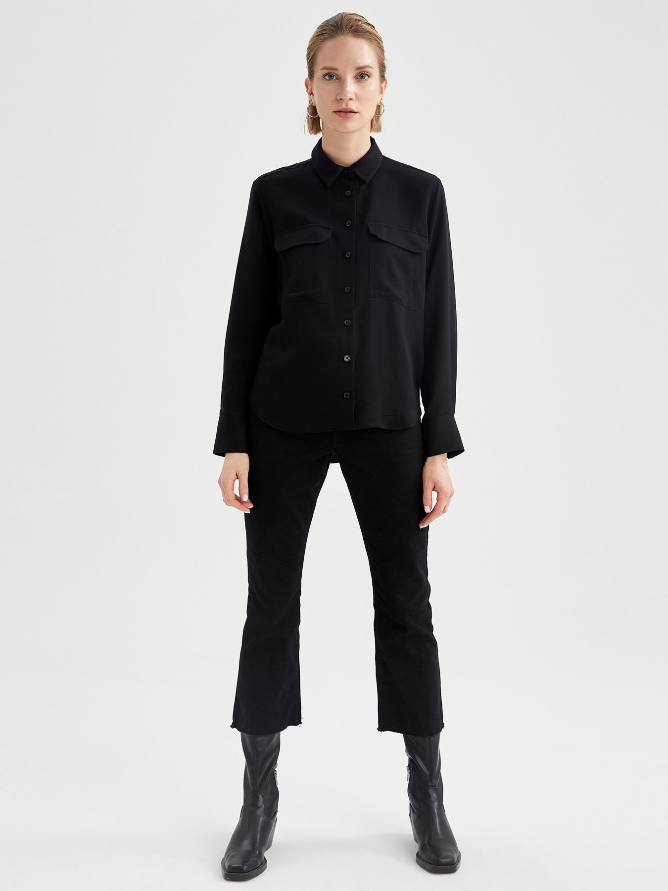 Рубашка повседневная DeFacto модель T6889AZ-BK27 Фото