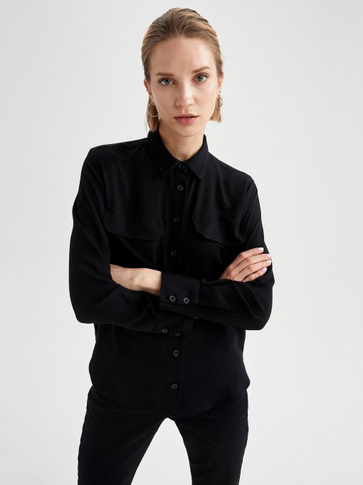 Рубашка повседневная DeFacto модель T6889AZ-BK27 Фото