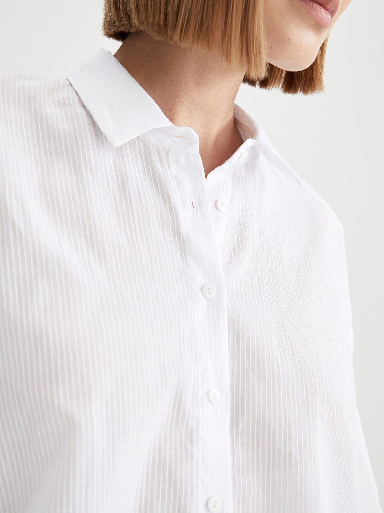 Сорочка повсякденна DeFacto модель U6539AZ-WT34 Фото